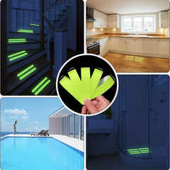 8pcs Luminous Bathroom Non slip Stickers Anti slip Shower Tread Sticker