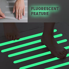 8pcs Luminous Bathroom Non slip Stickers Anti slip Shower Tread Sticker