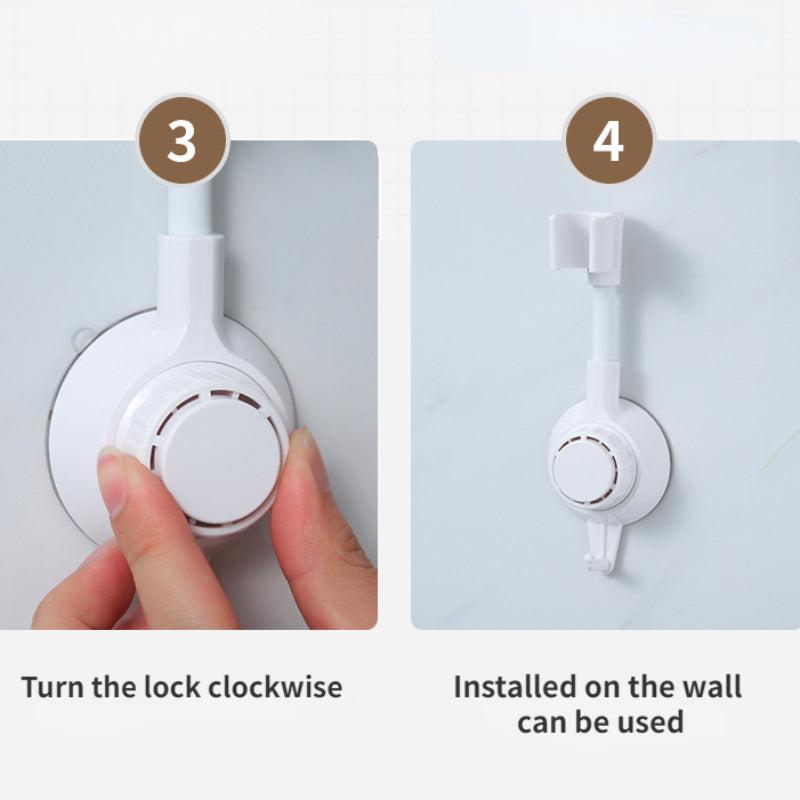 Adjustable Shower Holder Punch-Free Suction Type Universal Bathroom Accessories