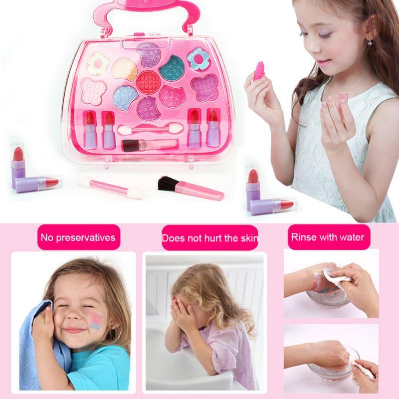 Kids Princess Party Dressing Box Makeup Toy Set Cosmetics Pretend Play Kit