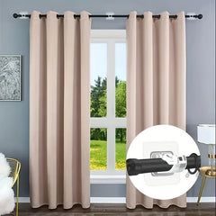 Self Adhesive Curtain Rod Brackets No Drilling Nail Adjustable Hooks
