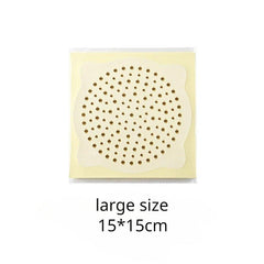 15pcs Disposable Shower Drain Hair Catcher Mesh Stickers