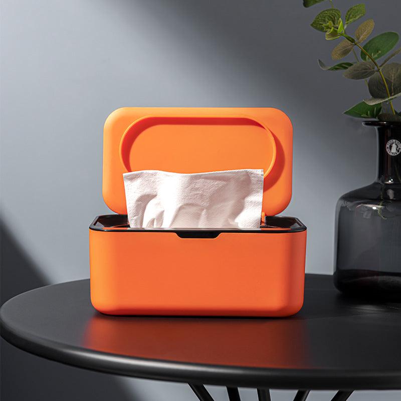 Plastic Tissue Box With Cover Wet Tissue Holder