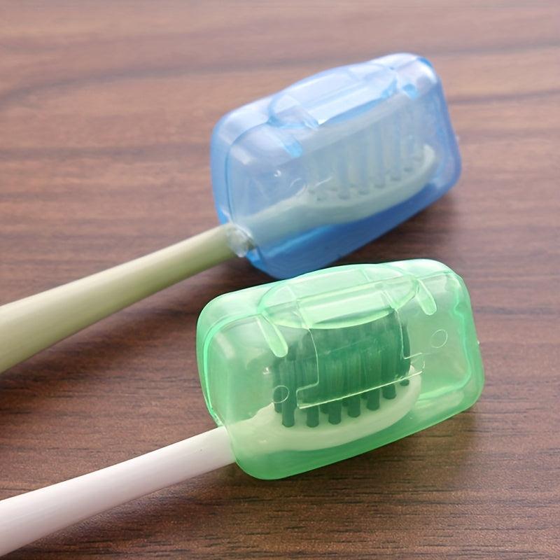 5pcs Portable Toothbrush Head Cover For Travel Camping Toothbrush Cap Case