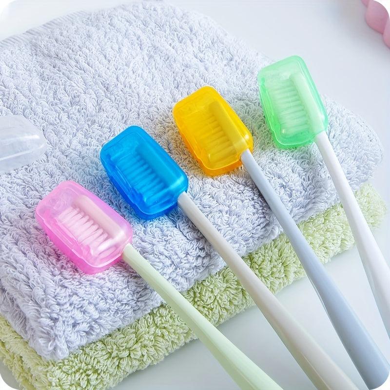 5pcs Portable Toothbrush Head Cover For Travel Camping Toothbrush Cap Case