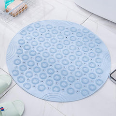 Round TPR Non-slip Bathroom Mat with Suction Cup