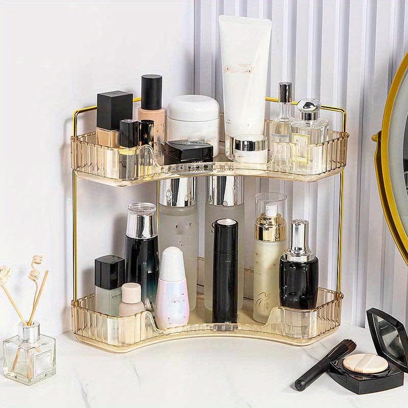 2 Layer Cosmetic Storage Box Large Capacity Storage Rack