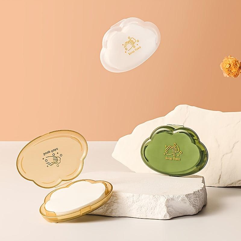 50pcs Portable Disposable Petal Soap Sheets for Outdoor Travel Camping