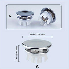 Ceramic Basin Overflow Cover Plastic Drain Protection Ring for Above Counter