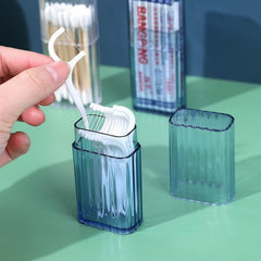 Travel Makeup Organizer Box, Transparent Cosmetics Holder, Swab Case