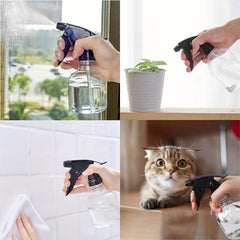 7pcs Plastic Spray Bottles Adjustable Nozzle Leak Proof Water Sprayer Refill