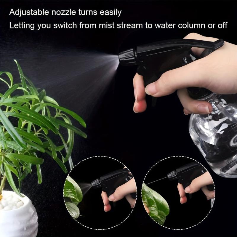 7pcs Plastic Spray Bottles Adjustable Nozzle Leak Proof Water Sprayer Refill