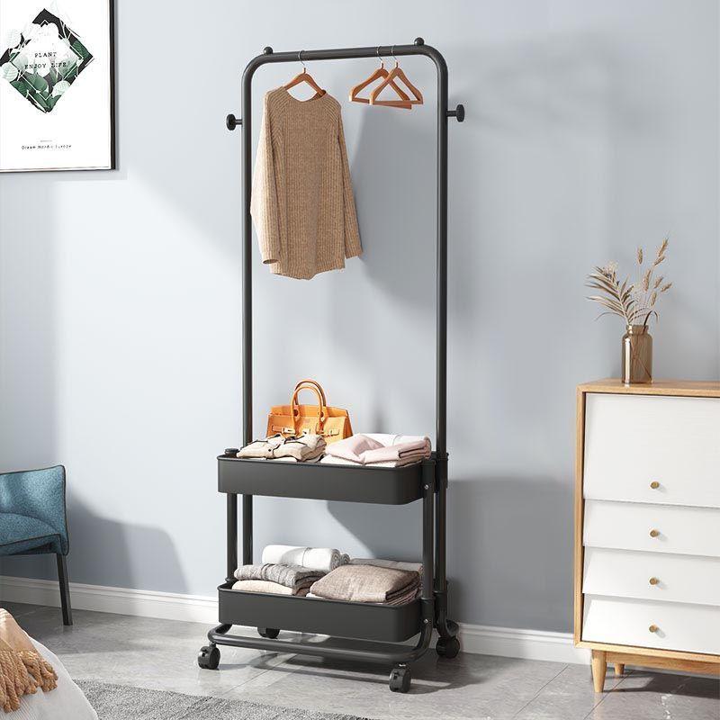 Nordic Floor Coat Rack Clothes Hat Drying Storage Rack