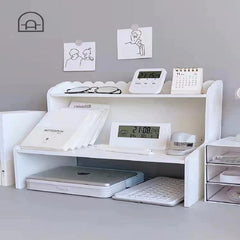 Desktop Shelf Storage Rack Office Desk Organizer Small Shelf