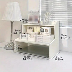 Desktop Shelf Storage Rack Office Desk Organizer Small Shelf