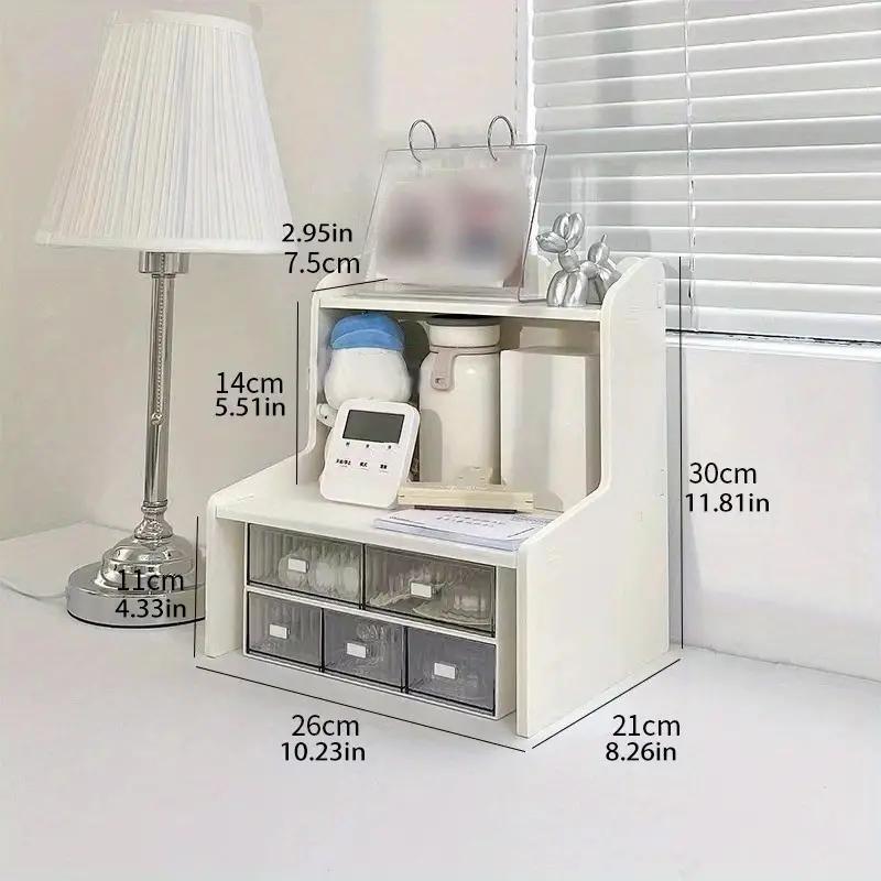Desktop Shelf Storage Rack Office Desk Organizer Small Shelf