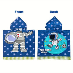 Kids Hooded Towel Soft Microfiber Bath Wrap