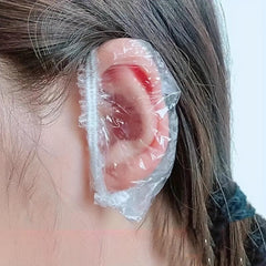 Waterproof Transparent Disposable Earmuffs - 100pcs