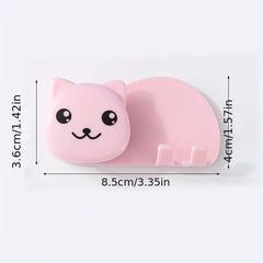 Cat Wall Mounted Toothpaste & Toothbrush Holder