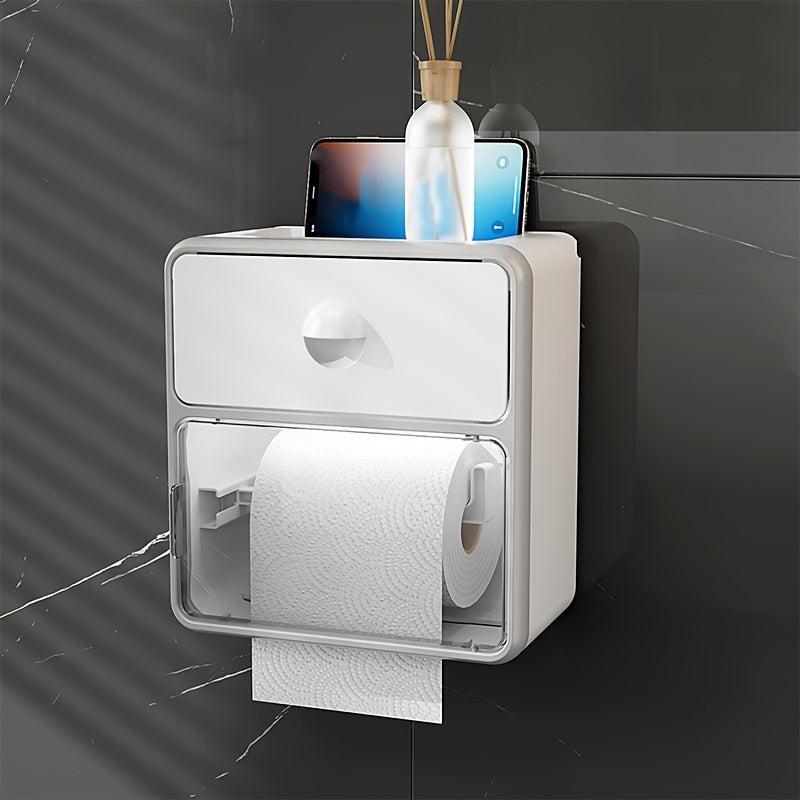 Toilet Tissue Box Wall Mounted Paper Drawer