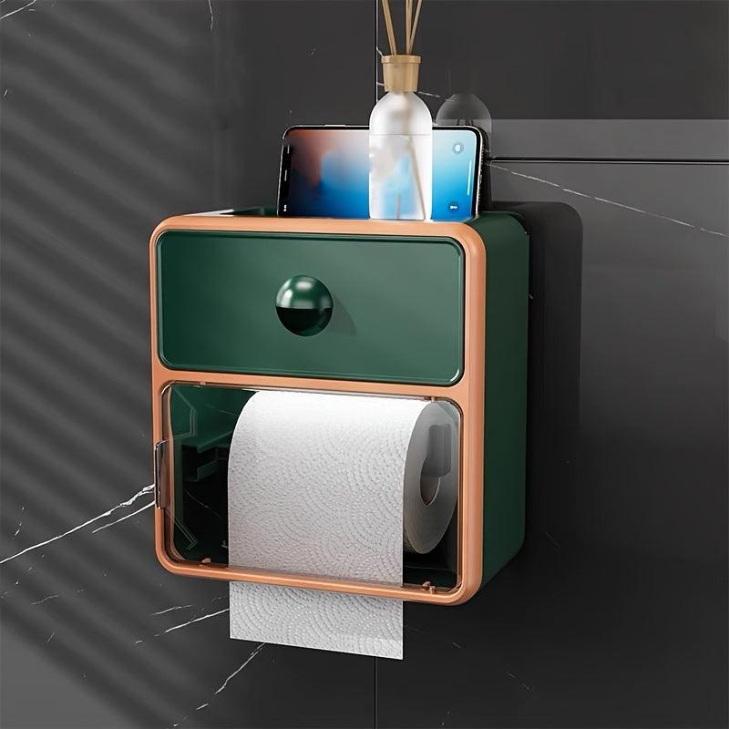 Toilet Tissue Box Wall Mounted Paper Drawer