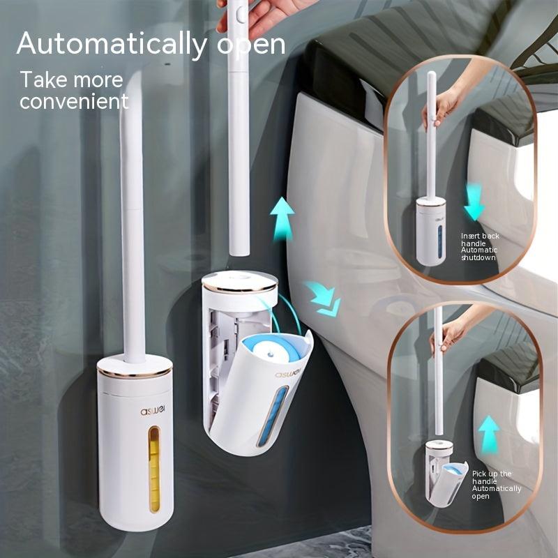 24pcs Bathroom Cleaning Tools Toilet Brush Set Disposable Replaceable Brush Head
