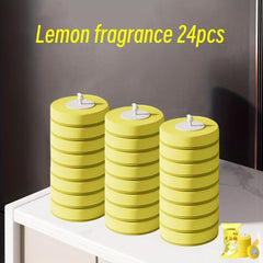 24pcs Bathroom Cleaning Tools Toilet Brush Set Disposable Replaceable Brush Head