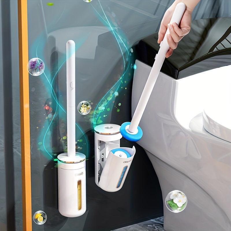 24pcs Bathroom Cleaning Tools Toilet Brush Set Disposable Replaceable Brush Head