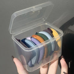 Transparent Square Storage Box Portable Makeup Storage Box Cosmetic Supplies