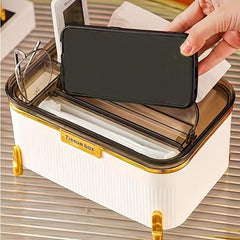 Remote Control Tissue Box Mask Storage Dispenser