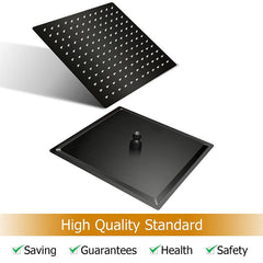 Square Rain Shower Head High Flow Stainless Steel Rainfall ShowerHead