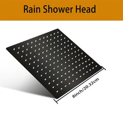Square Rain Shower Head High Flow Stainless Steel Rainfall ShowerHead