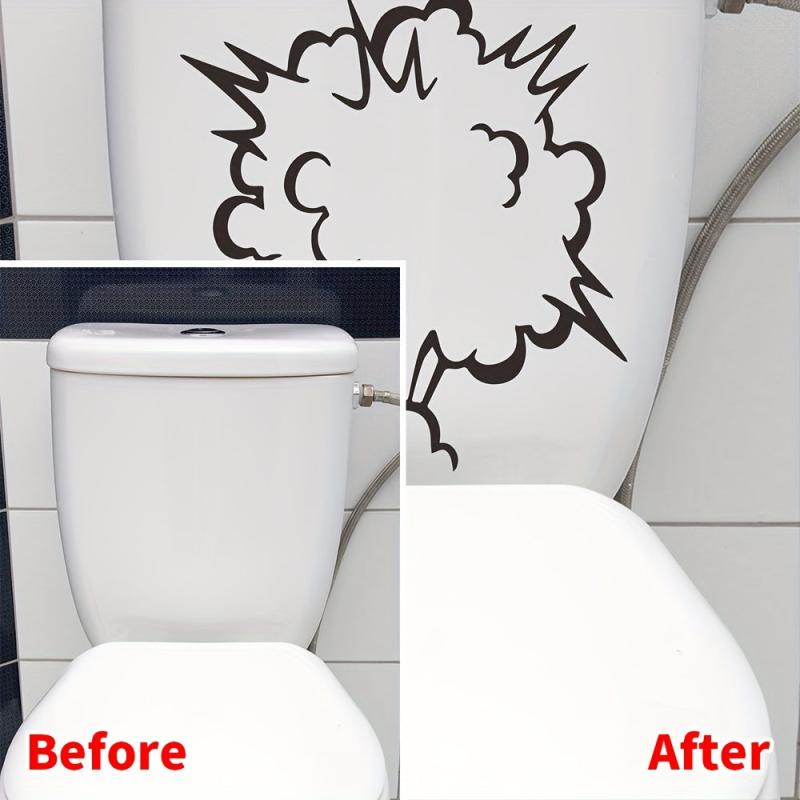 Explosive Pattern PVC Bathroom Wall Sticker Toilet Decoration