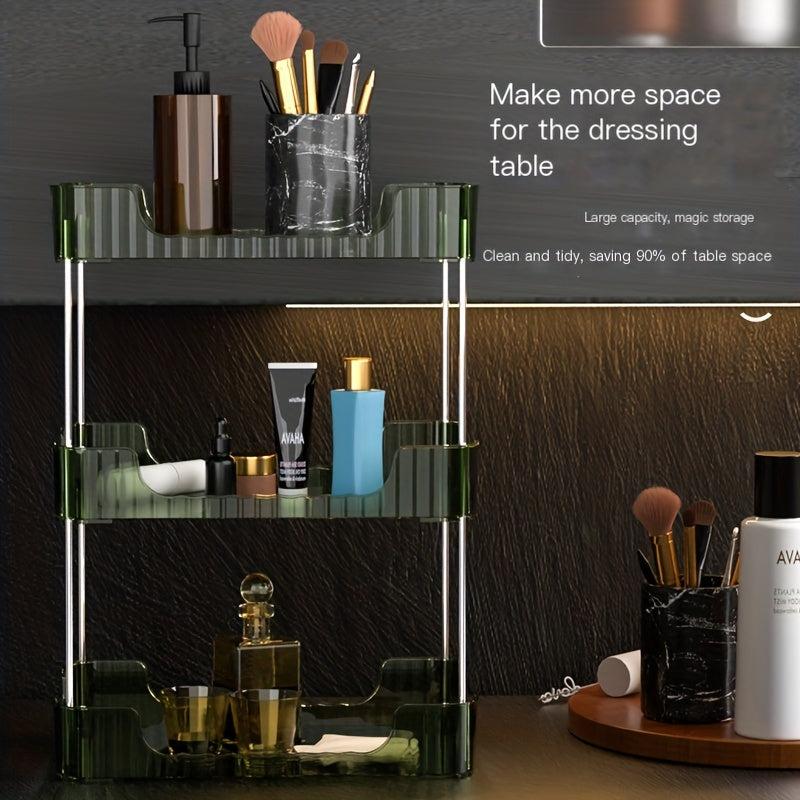 2 Tiers Multifunctional Storage Rack Bathroom Makeup Organizer