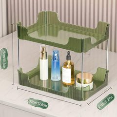2 Tiers Multifunctional Storage Rack Bathroom Makeup Organizer