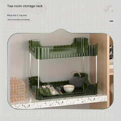 2 Tiers Multifunctional Storage Rack Bathroom Makeup Organizer