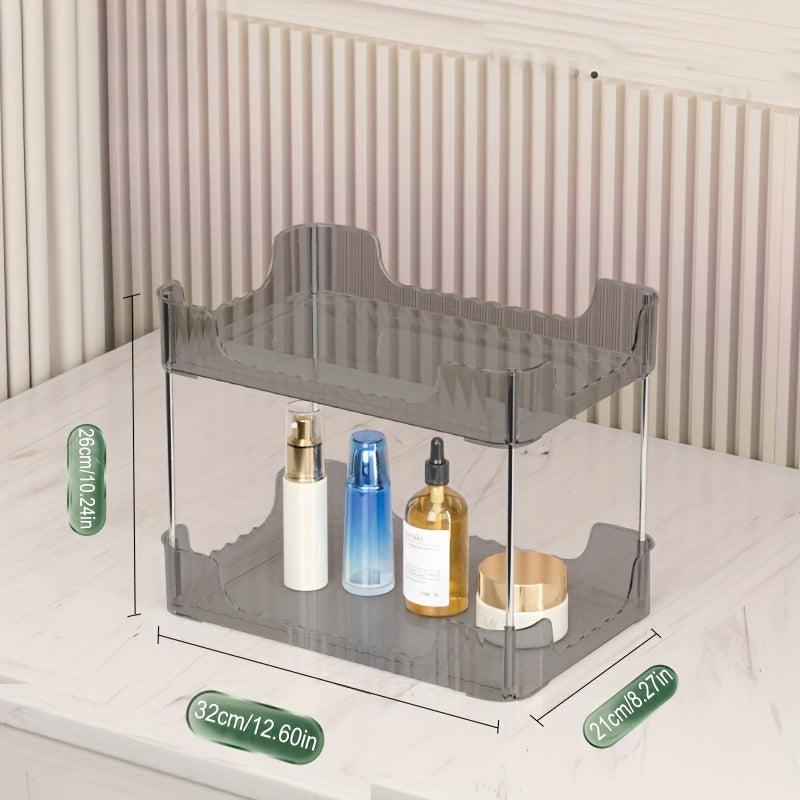 2 Tiers Multifunctional Storage Rack Bathroom Makeup Organizer
