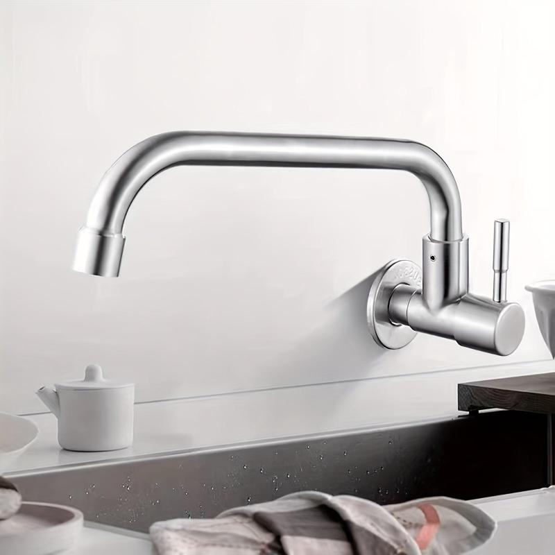 SUS304 Stainless Steel Faucet Embedded Single Cold Sink Faucet
