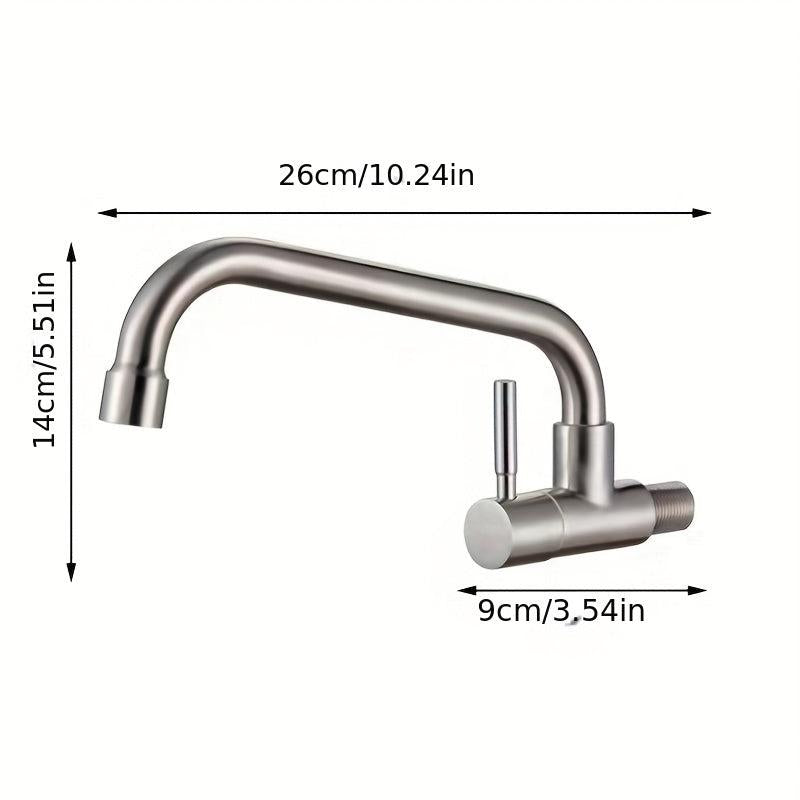SUS304 Stainless Steel Faucet Embedded Single Cold Sink Faucet