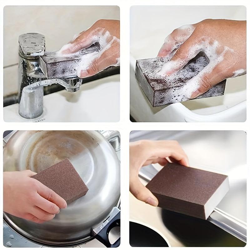 4pcs Double Sided Cleaning Sponge for Kitchen, Pot, Teapot