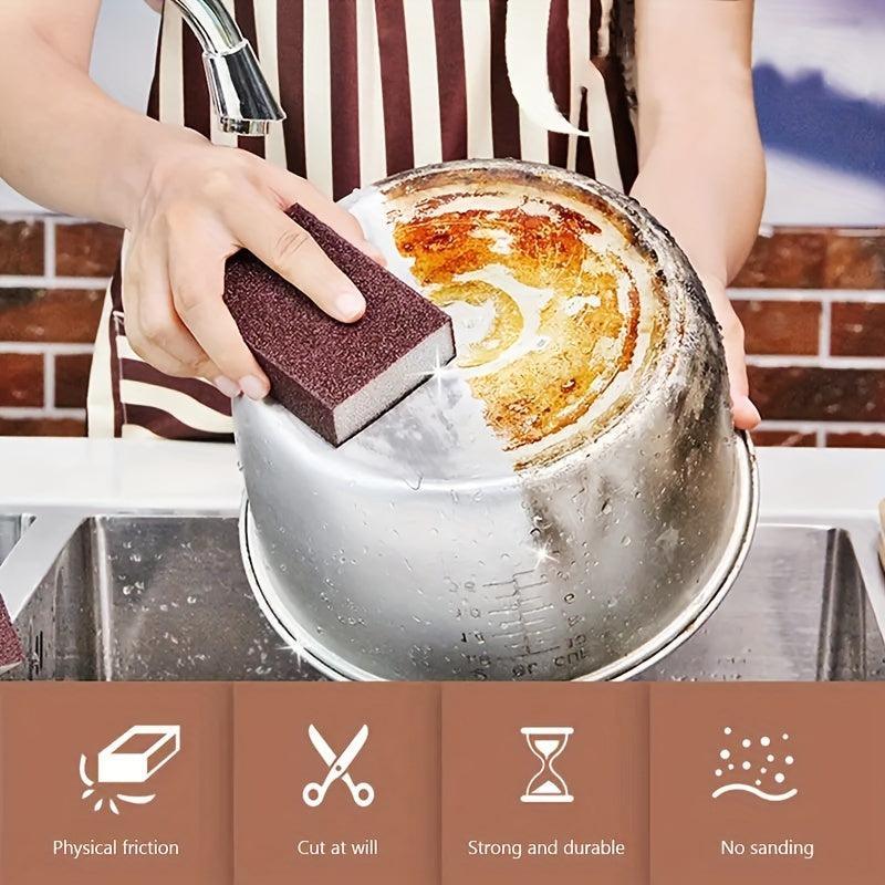 4pcs Double Sided Cleaning Sponge for Kitchen, Pot, Teapot