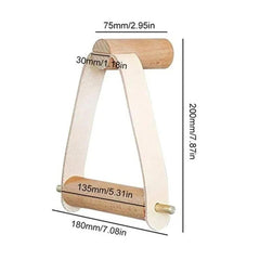 Wooden Toilet Paper Holder Vintage, Wall Mounted Towel Rack