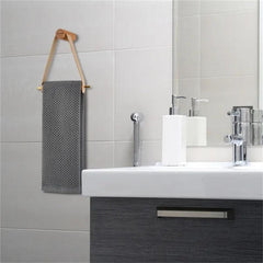 Wooden Toilet Paper Holder Vintage, Wall Mounted Towel Rack