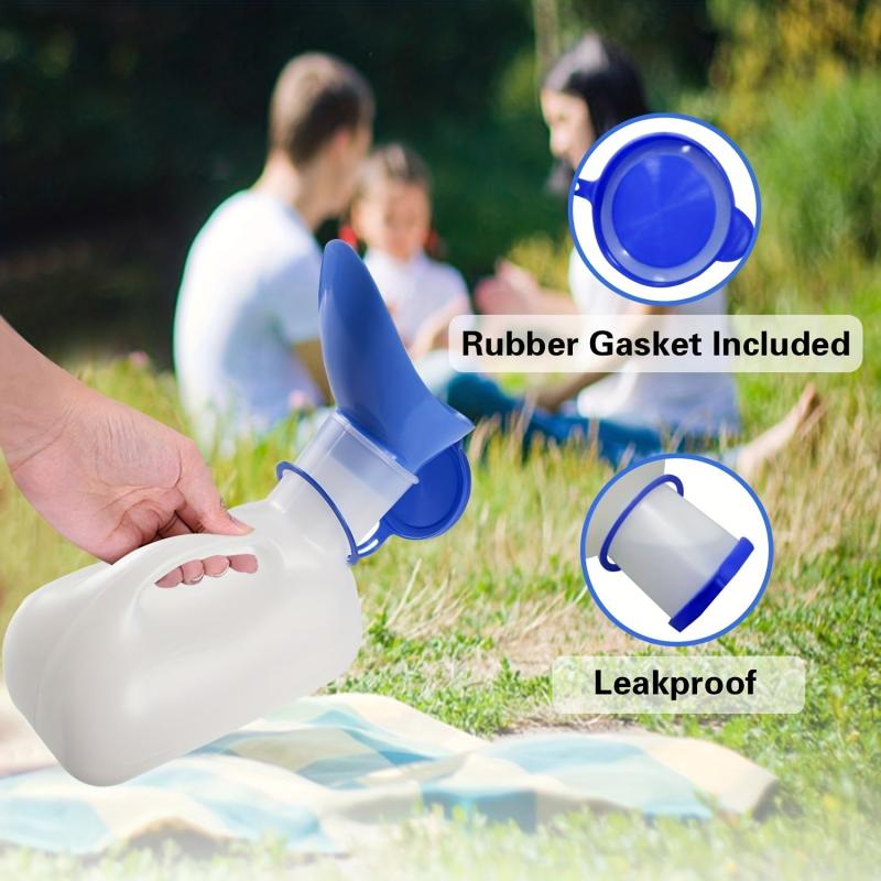 1000ML Portable Unisex Urinal Bottle with Lid for Travel Car Hiking