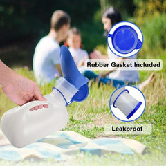 1000ML Portable Unisex Urinal Bottle with Lid for Travel Car Hiking