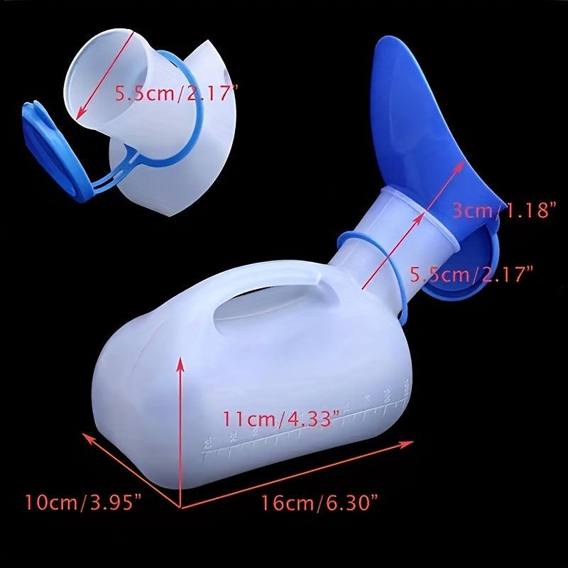 1000ML Portable Unisex Urinal Bottle with Lid for Travel Car Hiking