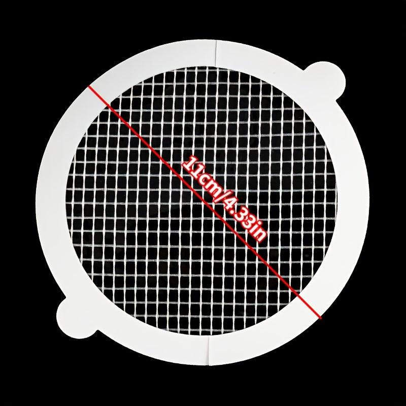 10pcs Disposable Shower Drain Hair Catcher Mesh Stickers