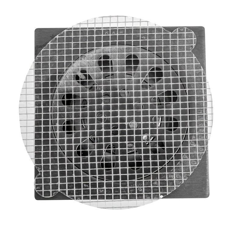10pcs Disposable Shower Drain Hair Catcher Mesh Stickers