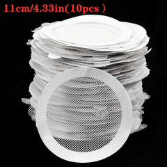 10pcs Disposable Shower Drain Hair Catcher Mesh Stickers