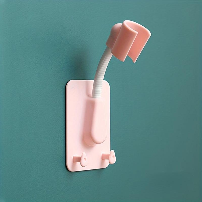 360 Adjustable Adhesive Shower Head Holder Universal Bathroom Base Wall Mount
